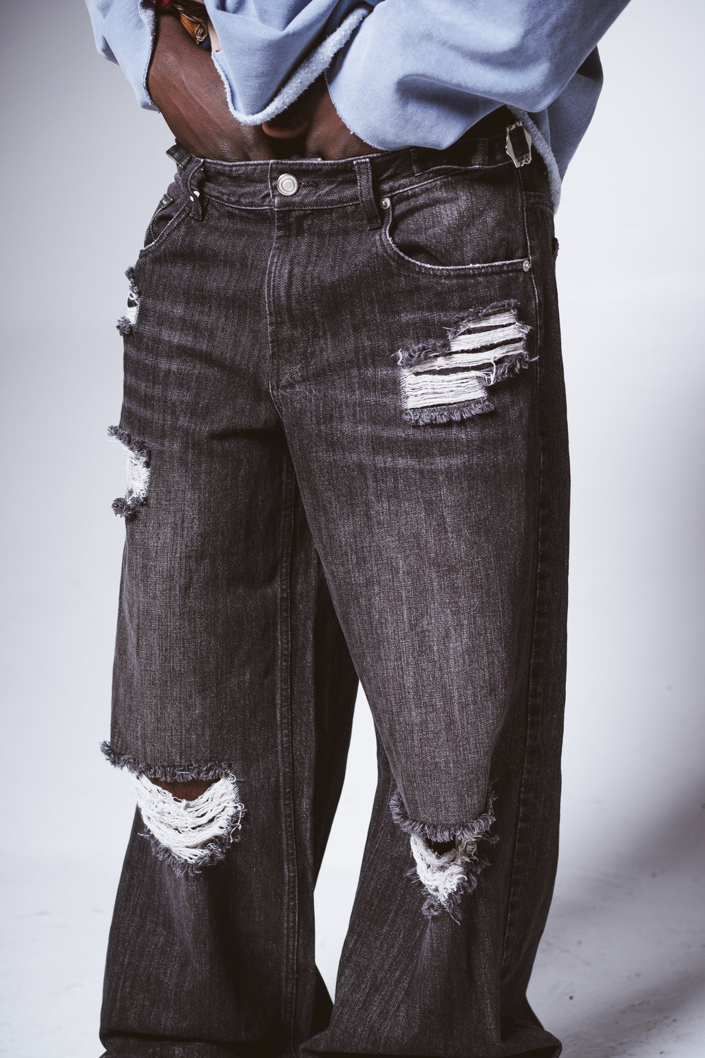 Black Baggy Denim